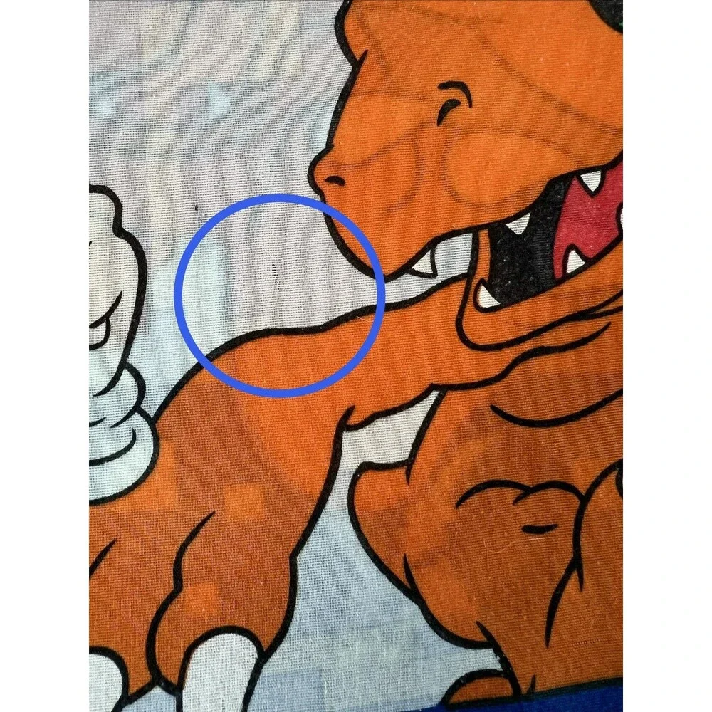 Vintage 2000 Digimon Standard Double Sided Pillow Case Y2K Tai Agumon Patamon